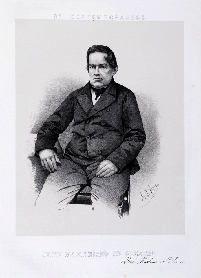 Joze Martiniano de Alencar - Litografia