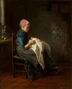 Jozef Israëls - 'Het naaistertje'