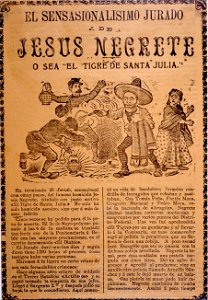 José Guadalupe Posada - The very Sensational Plot of Jesús Negrete, a.k.a., The Tiger of Santa Julia - Google Art Project