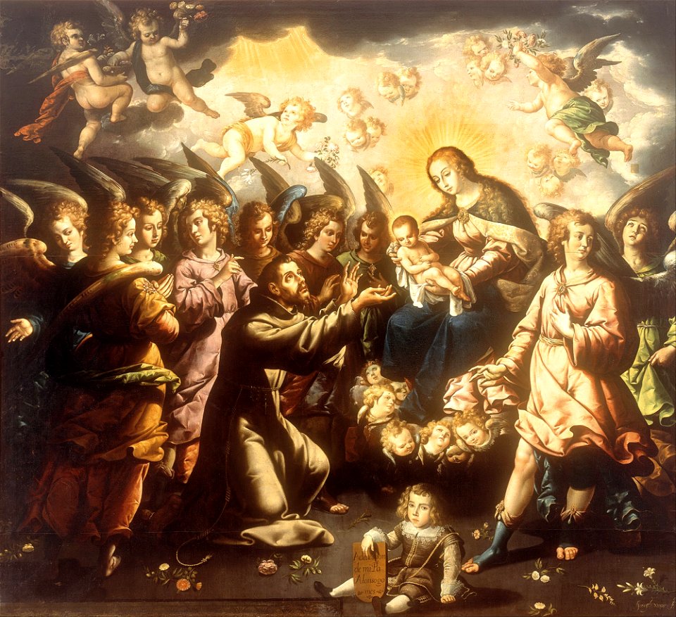 José Juárez - The Appearance of the Virgin and Child to Saint Francis - Google Art Project