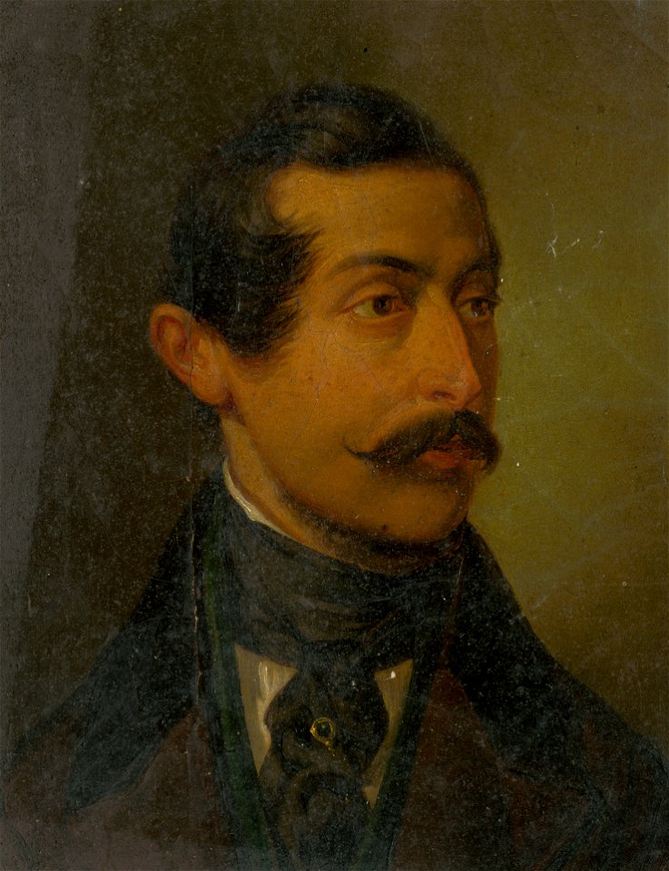 Jozef Czauczik - Portrét muža s ihlicou v nákrčníku - O 3477 - Slovak National Gallery