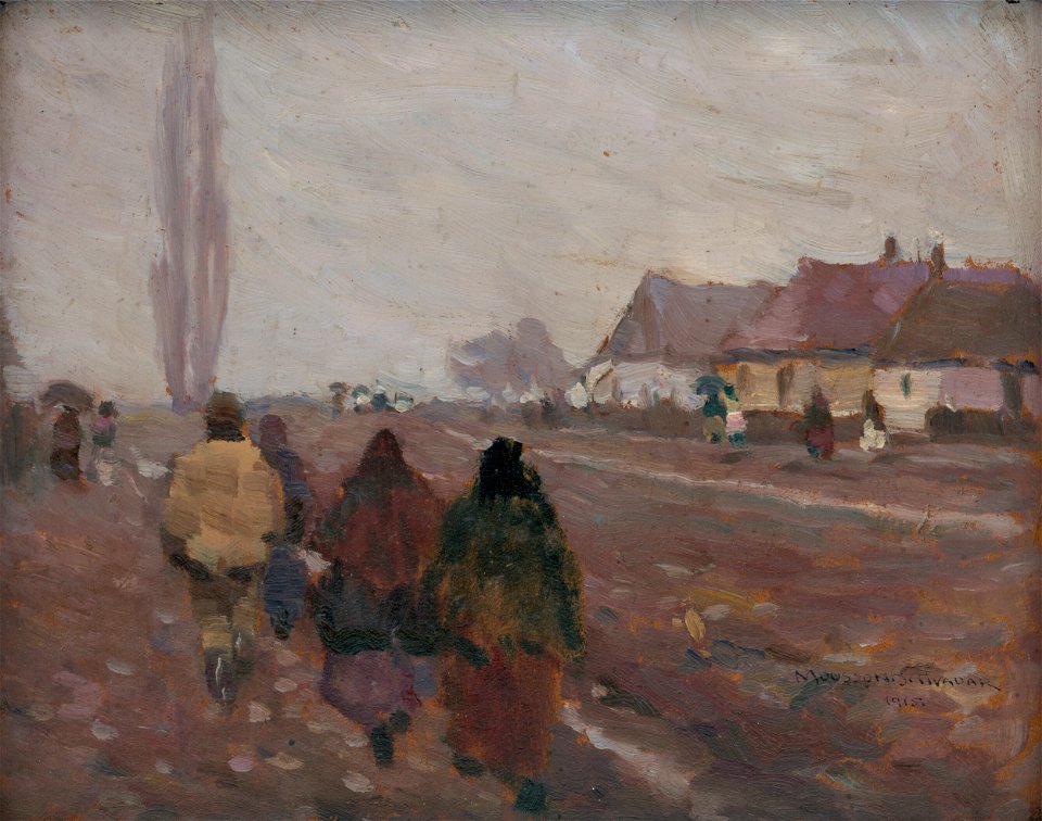 Jozef Theodor Mousson - Cestou z michalovského trhu - O 864 - Slovak National Gallery