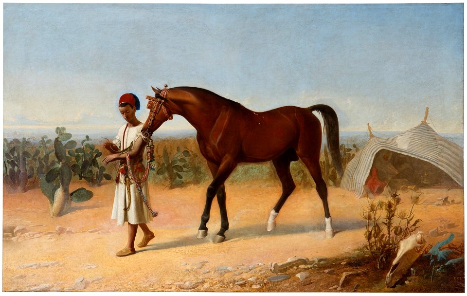 Joven marroquí llevando del diestro a un caballo (Museo del Prado)