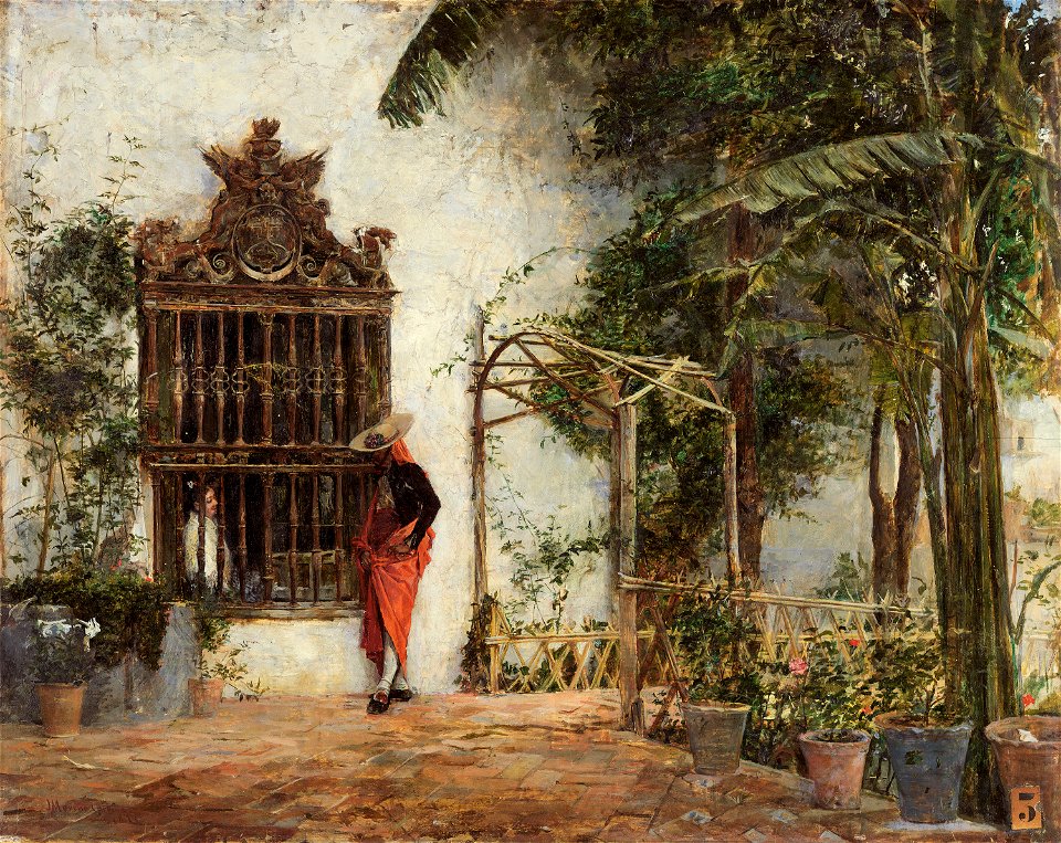 José Moreno Carbonero - Courtship before the gate