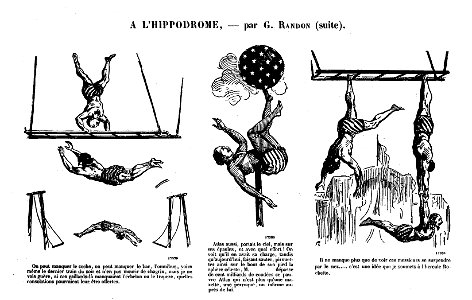 Journal amusant - 14 juillet 1860 - A l'Hippodrome. Free illustration for personal and commercial use.