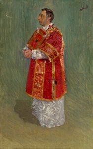 Joža Úprka - Figure of Clergyman - O 159 - Slovak National Gallery