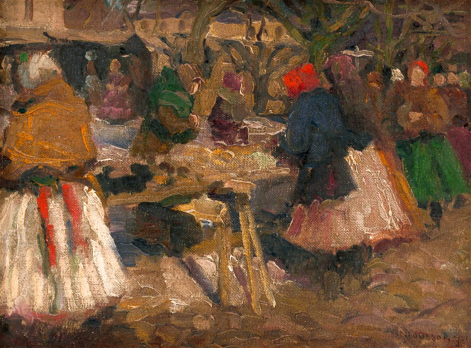 Jozef Theodor Mousson - Trh - O 4189 - Slovak National Gallery