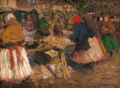 Jozef Theodor Mousson - Trh - O 4189 - Slovak National Gallery