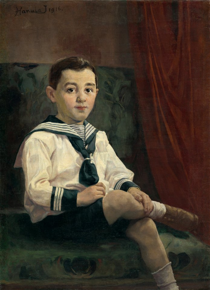Jozef Hanula - Chlapec v matrózových šatách - M 317 - Gallery of Spiš Artists