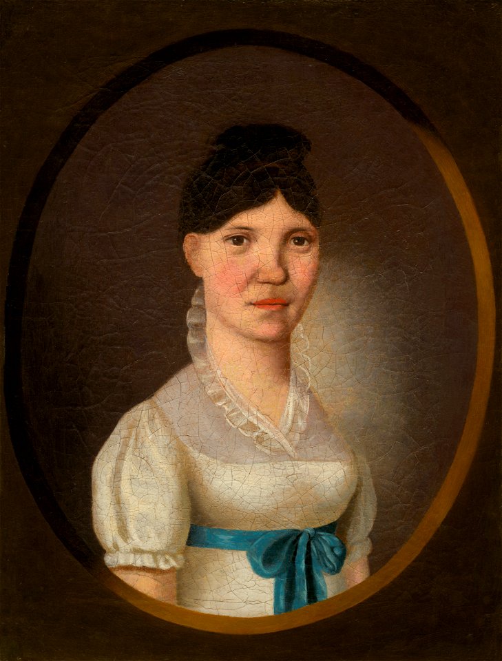 Jozef Czauczik - Podobizeň mladej ženy v bielom šate - O 2441 - Slovak National Gallery