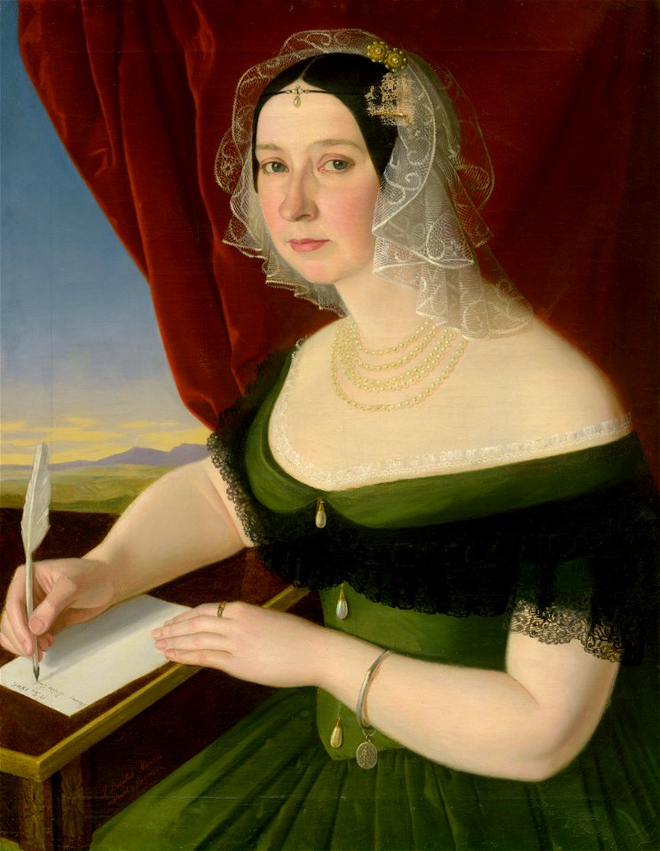 Jozef Božetech Klemens - Portrét Žofie Brezovickej z Brezovice a Veľkej Lomnice - O 7117 - Slovak National Gallery