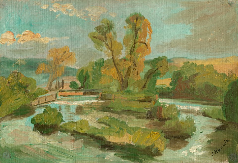 Jozef Hanula - Ostrovček na rieke - O 6972 - Slovak National Gallery