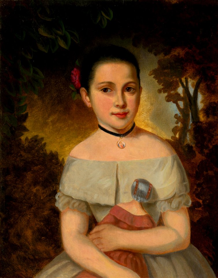 Jozef Czauczik - Girl with a Doll - O 6985 - Slovak National Gallery