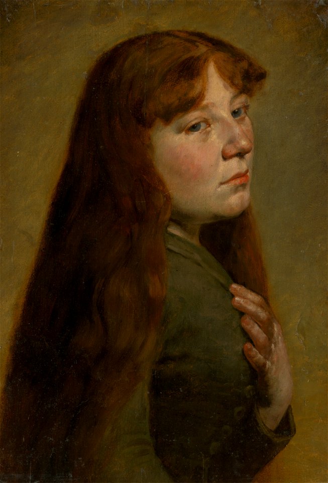 Jozef Hanula - Study of a Woman from Three Quarters Profile - O 5245 - Slovak National Gallery