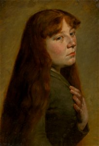 Jozef Hanula - Study of a Woman from Three Quarters Profile - O 5245 - Slovak National Gallery