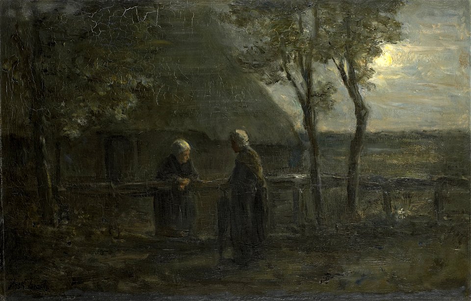 Jozef Israëls - 'Buurpraatje'