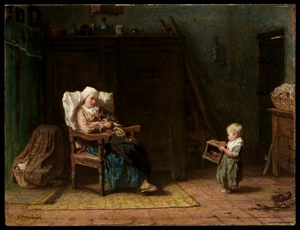 Jozef Israëls - Convalescent Mother and a Child - 87.411 - Museum of Fine Arts