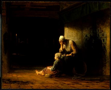 Jozef Israëls - The Day before Parting - 18.278 - Museum of Fine Arts