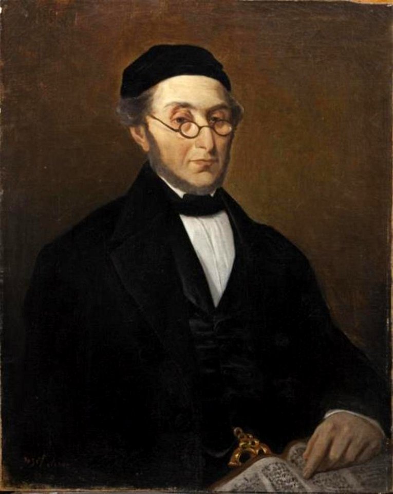 Jozef Israëls - Portret van Samuel Juda Oppenheim (1785-1873) - 2013.0031 - Groninger Museum