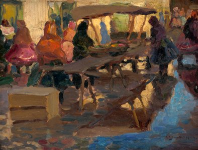 Jozef Theodor Mousson - Štúdia z trhu - O 2173 - Slovak National Gallery