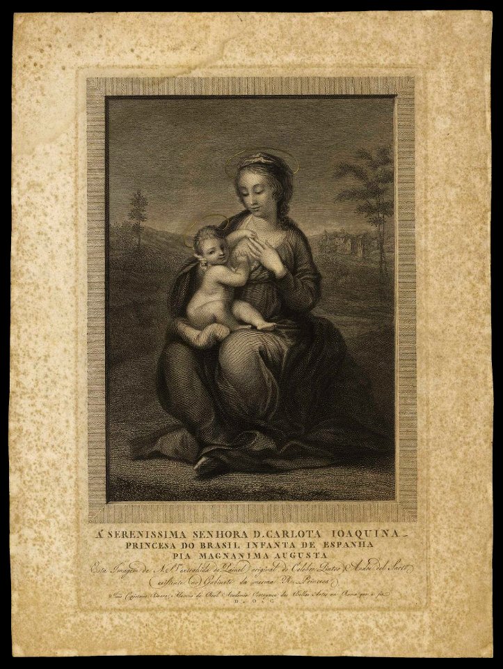 João Caetano Rivara - À Sereníssima Senhora D. Carlota Joaquina Princesa do Brasil (Virgem com o Menino)