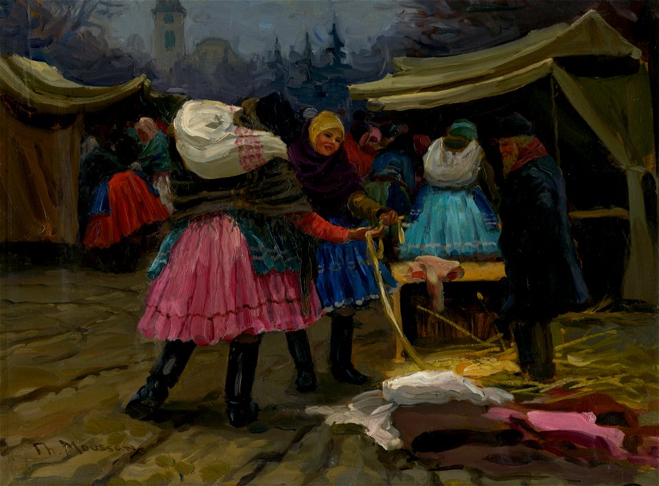 Jozef Theodor Mousson - Na trhu - O 1489 - East Slovak Gallery