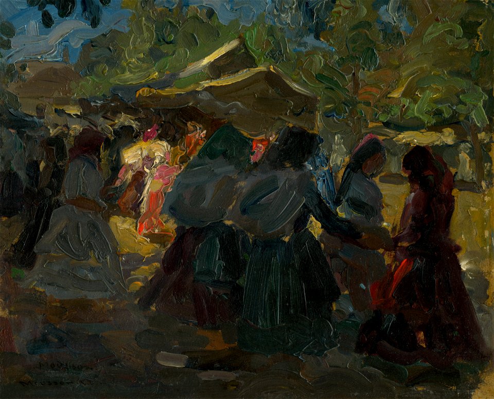 Jozef Theodor Mousson - Na trhu - O 1049 - East Slovak Gallery
