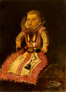 Juan Pantoja de la Cruz (1553-1608) (after) - Maria Anna of Hapsburg (1606–1646), Infanta of Spain, as a Baby - 254680 - National Trust