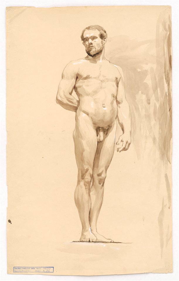 Jozef Hanula - Štúdia stojaceho muža - M 296 - Gallery of Spiš Artists