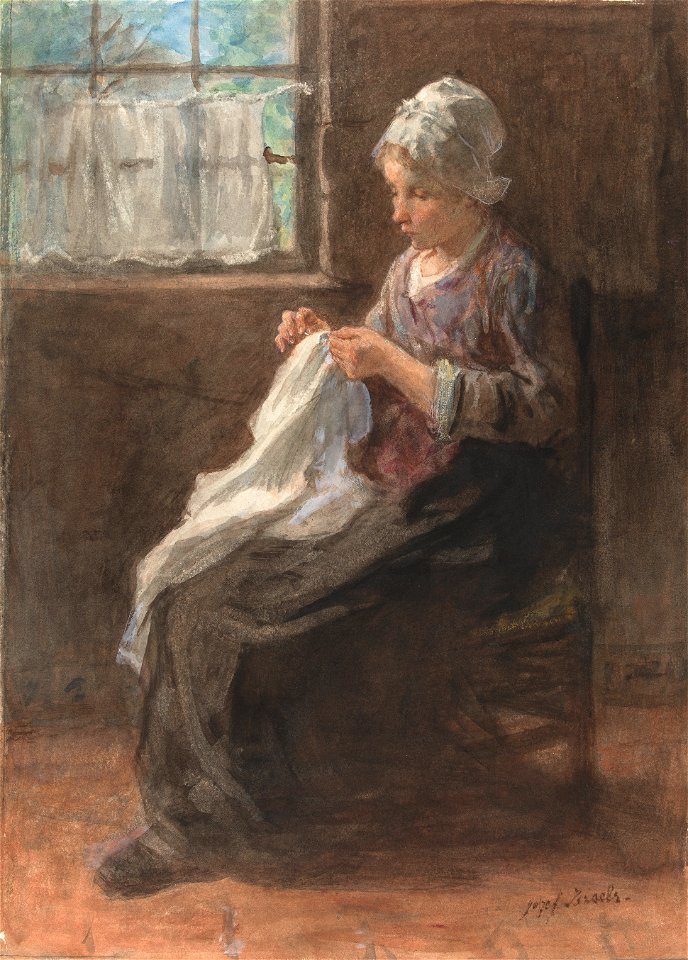 Jozef Israëls - Het naaistertje