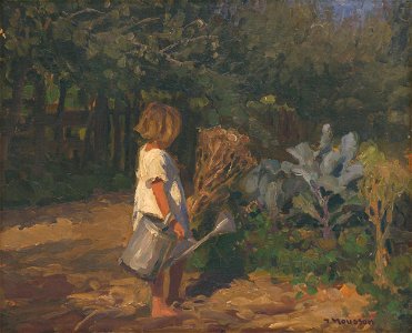 Jozef Theodor Mousson - Dievčatko s krhlou - O 373 - East Slovak Gallery