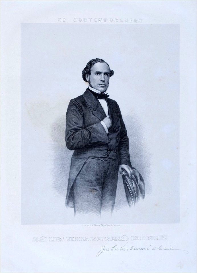João Lins Vieira Cansansão de Sinimbu - Litografia