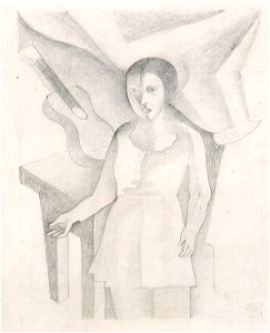 Juan Gris - Jeune fille et guitare - 1918