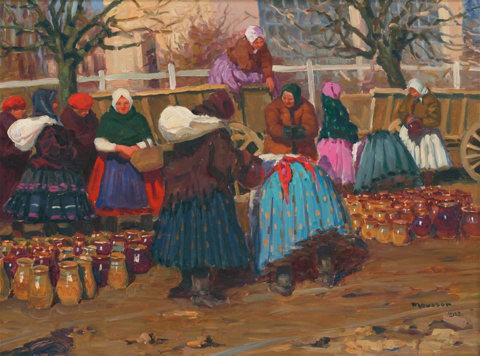 Jozef Theodor Mousson - Trh s hrncami - O 150 - East Slovak Gallery