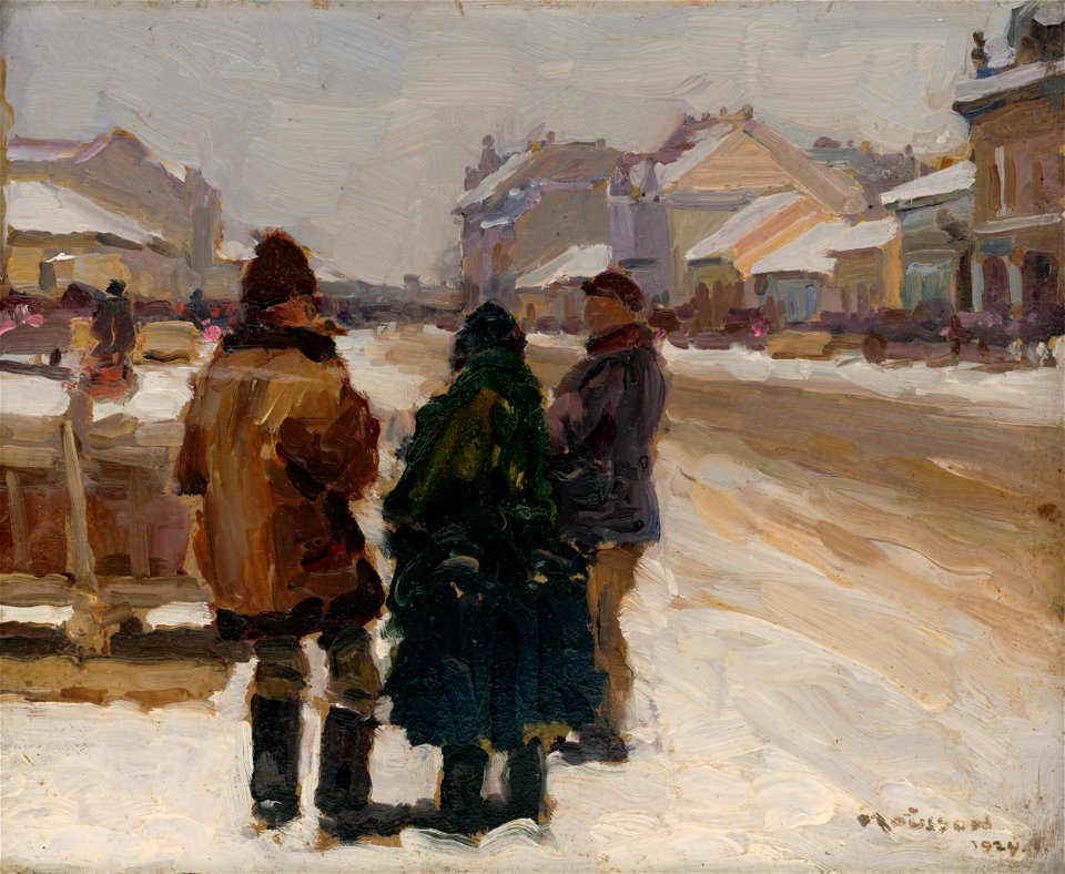 Jozef Theodor Mousson - Na michalskom trhu - O 865 - Slovak National Gallery