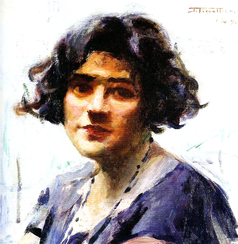 João Timóteo da Costa - Retrato de mulher