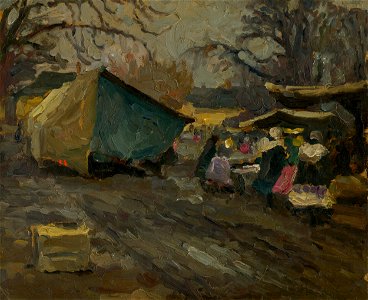 Jozef Theodor Mousson - Na trhu II. - O 1128 - East Slovak Gallery