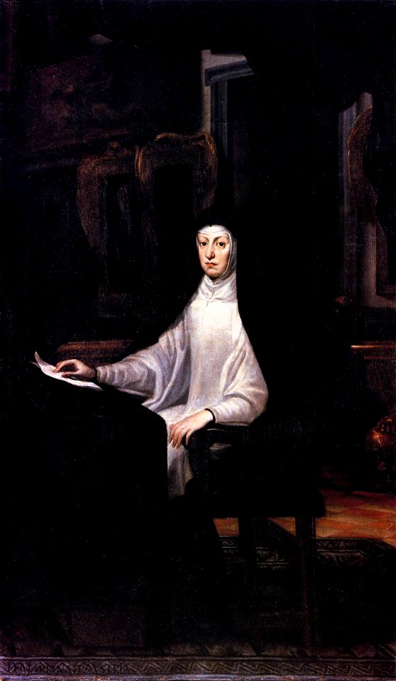 Juan Carreño de Miranda - Portrait of Queen Mariana de Austria - WGA04484