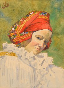 Joža Úprka - Head of a Moravian Girl - K 31 - Slovak National Gallery