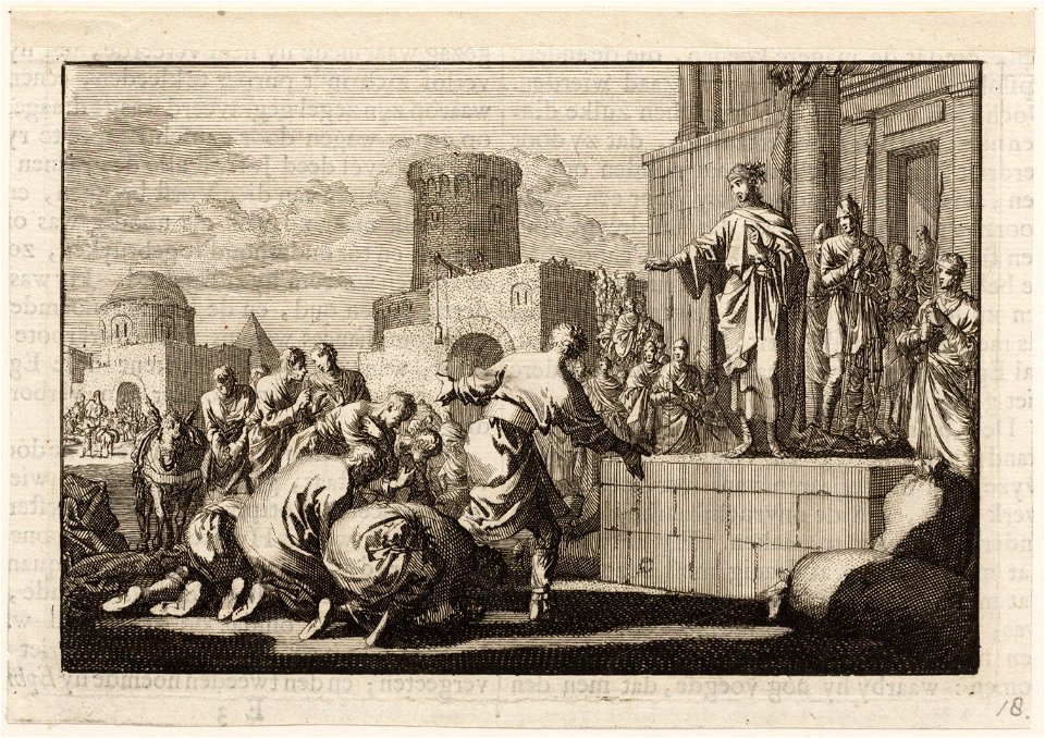 Jozef verkoopt graan in Egypte, objectnr A 48706