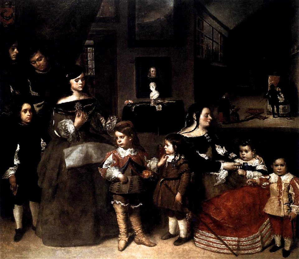 Juan Bautista Martínez del Mazo - The Artist's Family - WGA14703
