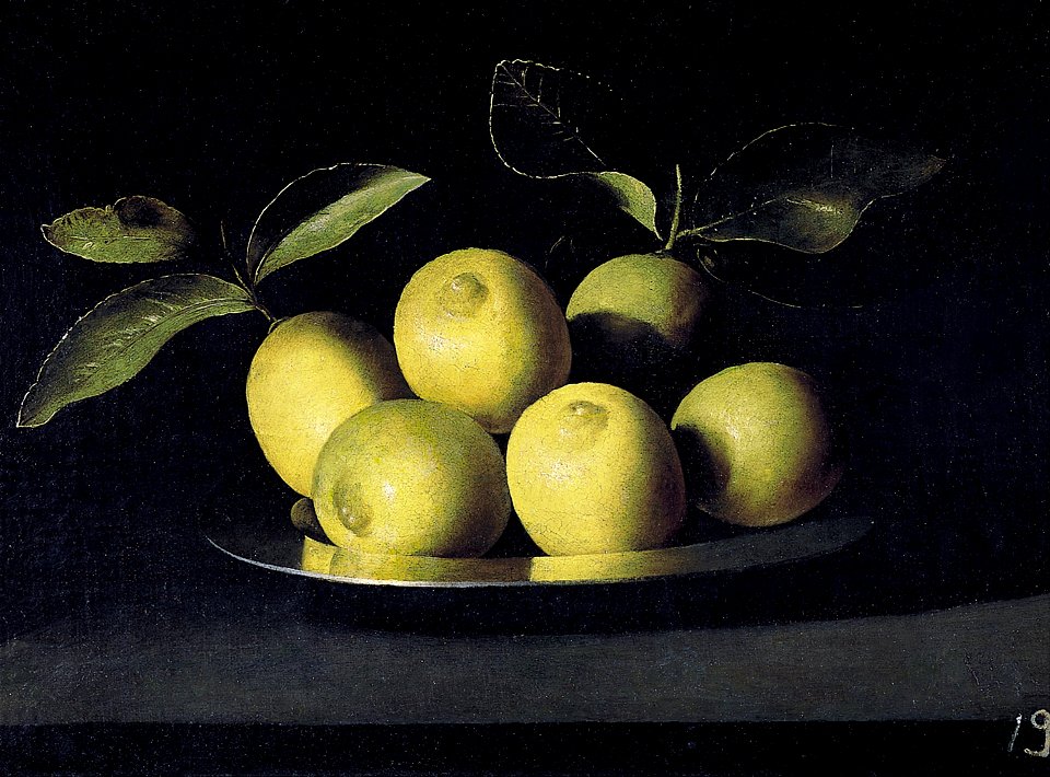 Juan de Zurbarán - Bodegón de limones - Google Art Project