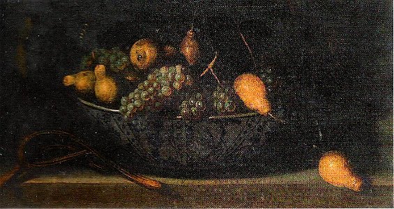 Juan van der Hamen y León - Chinesische Schale mit Birnen und Trauben