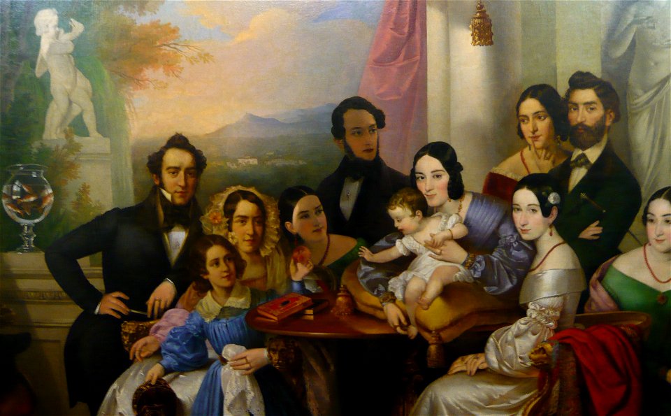 Jožef Tominc - Portret družine Senigaglia