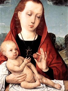 Juan de Flandes - Virgin and Child before a Landscape - WGA12047