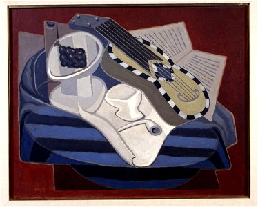 Juan Gris - La guitare aux incrustations - Google Art Project. Free illustration for personal and commercial use.