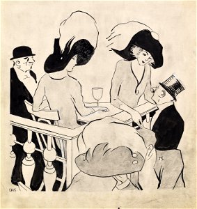 Juan Gris Au Music-Hall (Au restaurant)