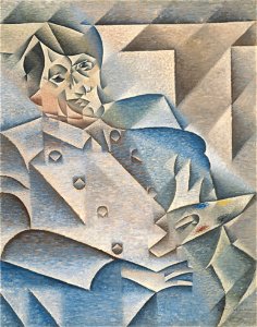 Juan Gris - Portrait of Pablo Picasso - Google Art Project. Free illustration for personal and commercial use.