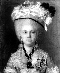 Caroline Rudolphine Løvenskiold - pastell - Norsk portrettarkiv - Riksantikvaren - L000491b