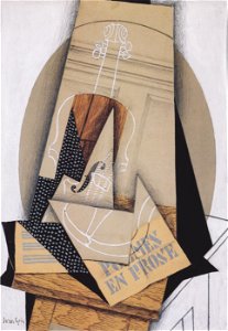 Juan Gris - Komposition mit Violine. Free illustration for personal and commercial use.